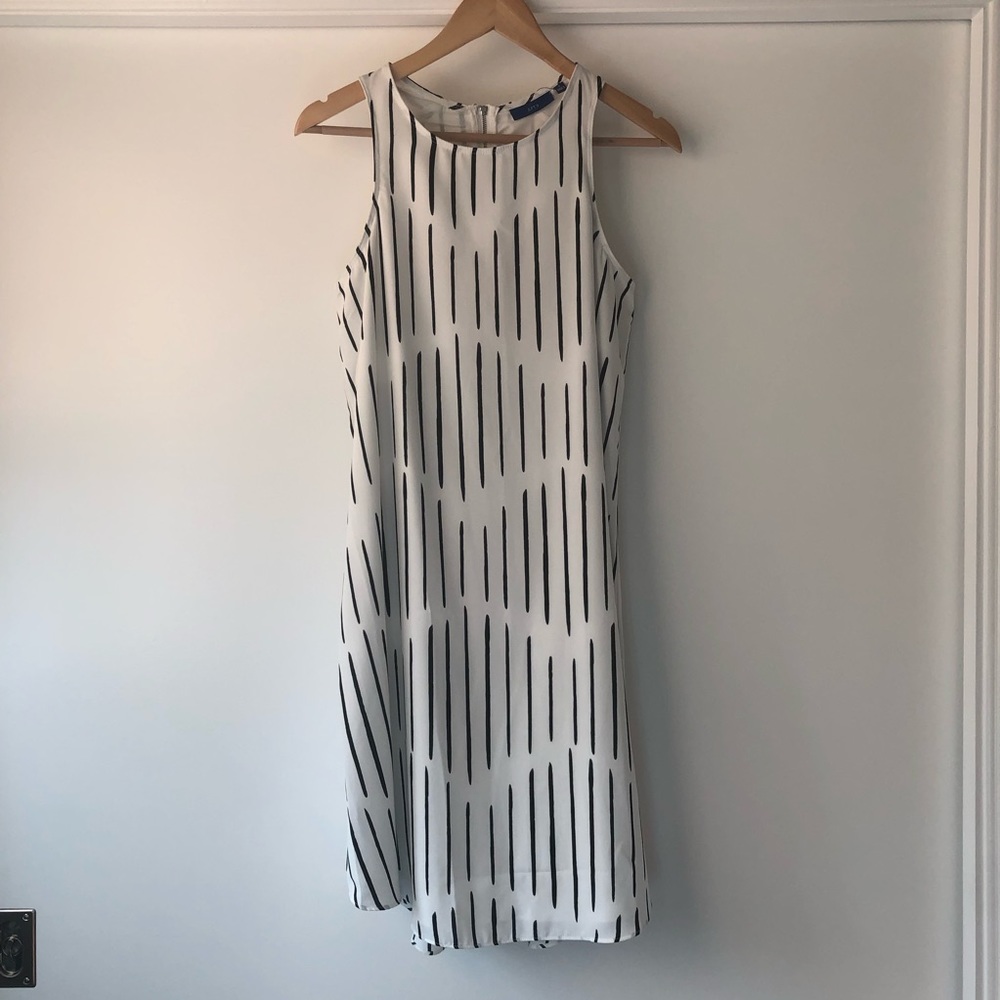 Apt. 9 Black and White Sleeveless Shift Dress